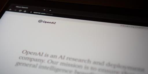 Foto der OpenAI Website Foto der OpenAI Website
